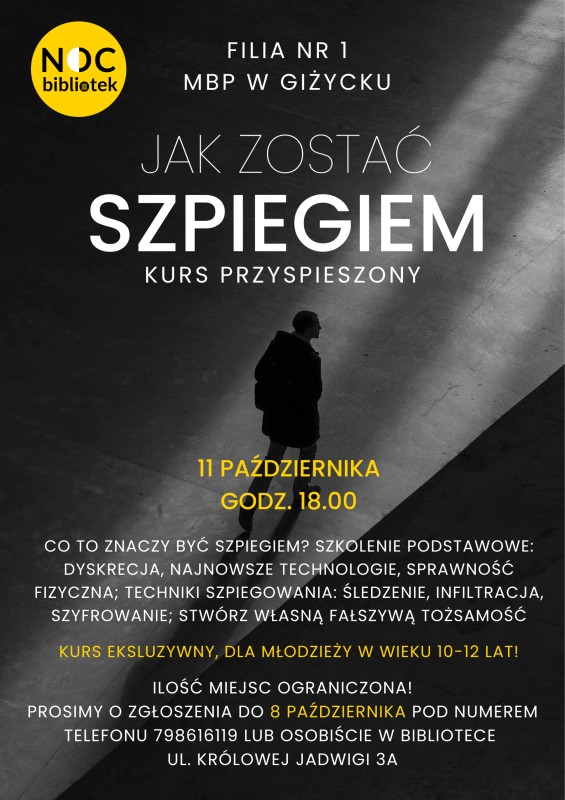 Jak zostać szpiegiem? | NOC BIBLIOTEK